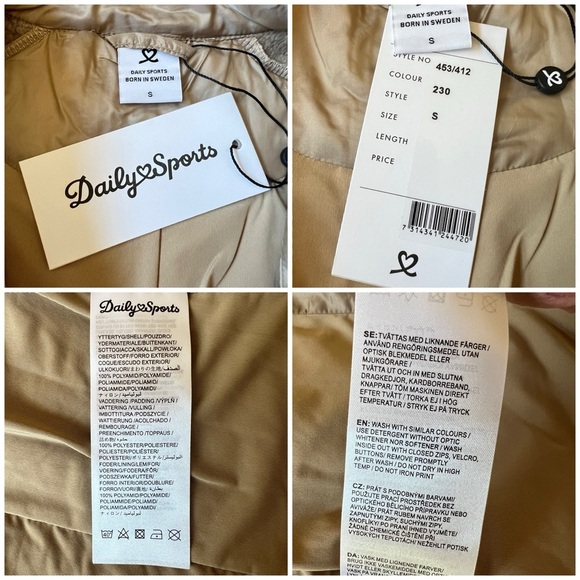 DAILY SPORTS FUDGE FLEECE JACKET NWT S MINI MICRO FRONT GOLF ATHLETIC ATHLEISURE - Picture 12 of 12